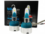 Set 2 becuri LED H3, Mi2, 6000k, Ventilatie Automata,50w,8000Lm