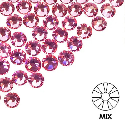 Pietre decorative pentru unghii - MIX - roz &amp;icirc;nchis, 50buc foto