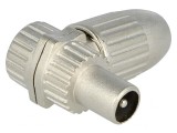 Mufă Coaxială 9,5mm Tată Ecranat Unghi 90&deg; 75&Omega;
