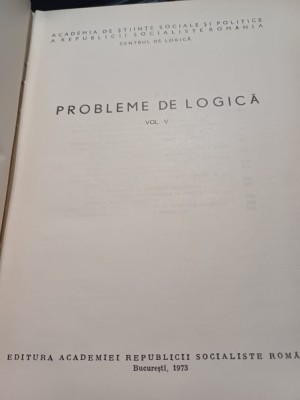 Probleme de logică, vol. V foto