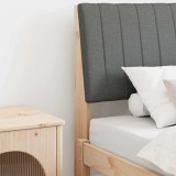 Cumpara ieftin Tablie tapitata Gri inchis 90 cm Lemn de pin masiv