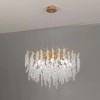 Candelabru Cristal WALTZ Cascade, 9x G9, Auriu, 60cm, Inaltime Reglabila, Alessandro DESIGN