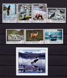 RO 1992 ,LP 1300+1301 ,&quot;Fauna din regiunile nordice&quot; , serie+colita 278, MNH