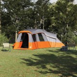 VidaXL Cort de Familie Gri și portocaliu 762 x 655 x 218 cm Poliester