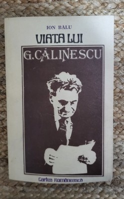 VIATA LUI G. CALINESCU -ION BALU foto
