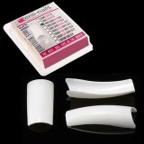 Cumpara ieftin Tipsuri albe nr.8, 50buc - Royal White, ENII NAILS