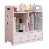 Dulap cu 2 sertare, organizator cosmetice, alb, PVC