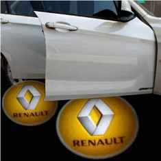 Proiectoare Portiere cu Logo Renault PREMIUM foto