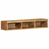 VidaXL Dulap TV montat pe perete 100x30x19 cm lemn masiv de mango brut