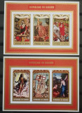 BC874, Burundi 1971, 2 blocuri neperforate, picturi,Paste, Nestampilat