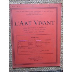 L art vivant- revista in franceza, nr. 21, NOIEMBRIE 1925