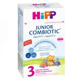 Lapte praf Hipp 3 Combiotic Junior 1+, pentru copii in crestere, 500g, de la 1 an