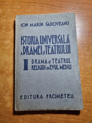 istoria universala a dramei si teatrului - teatrul religios in evul mediu-1942 foto