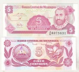 bnk bn Nicaragua 5 centavos 1991 unc