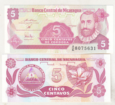 bnk bn Nicaragua 5 centavos 1991 unc foto