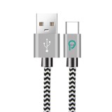 CABLU alimentare si date SPACER, pt. smartphone, USB 3.0 (T) la Type-C (T), 2.1A, braided, retail pack, 1m, zebra,&quot;SPDC-TYPEC-BRD-ZBR-1.0&quot; (timbru ver