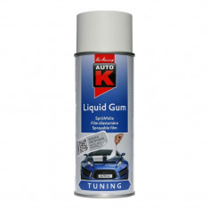 Spray vopsea cauciucata Auto-K Liquid Gum, detasabila, 400 ml, Alb foto