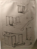 Piese de design pentru mobilier, Autor necunoscut, Nonfigurativ, Carbune, Altul