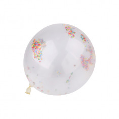 Set 10 baloane din latex cu bile colorate din polistiren Crisalida, diametru 27 cm