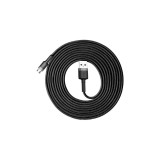 Baseus Micro USB Cafule Cablu de date și &icirc;ncărcare 2A 3m gri negru (CAMKLF-HG1)