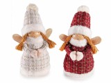 Cumpara ieftin Set 2 figurine Ingeri polirasina textil multicolor 16x10x27 cm