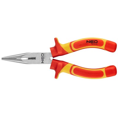 Cleste cu cioc semirotund si muchie taietoare 6&amp;quot; 1000V VDE NEO TOOLS 01-223 HardWork ToolsRange foto