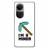 Husa compatibila cu Oppo Reno10 5G Silicon Gel Tpu Model Minecraft Miner