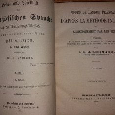 J. LEHMANN -COURS DE LANGUE FRANCAISE... METHODE INTUITIVE.. PAR LES YEUX {1881}