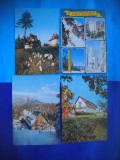 HOPCT LOT 2253 PREDEAL -JUD BRASOV-4 CARTI POSTALE-CIRCULATE