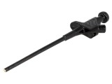 Clips de măsurare cu pensetă 60VDC 4mm negru, lungime totală 158mm