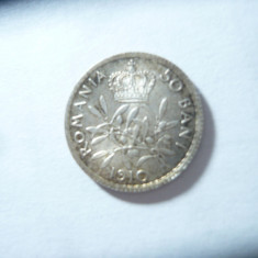 Moneda 50 Bani 1910 Carol I , argint , cal. UNC