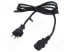 Cablu IEC C13 mamă 3x0,75mm2 1,8m 10A POS
