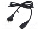 Cablu IEC C13 mamă 3x0,75mm2 1,8m 10A POS