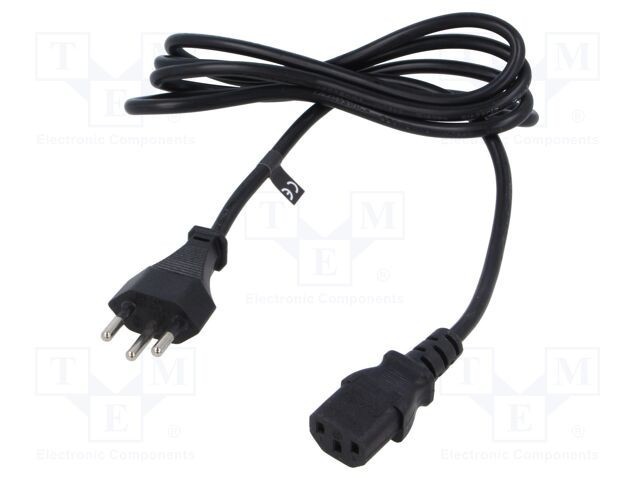 Cablu IEC C13 mamă 3x0,75mm2 1,8m 10A POS