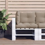 Cumpara ieftin Perne de paleți, 3 buc., gri taupe, material textil