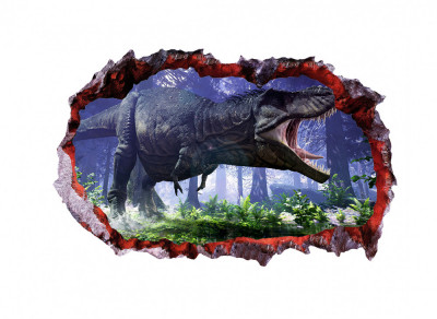 Sticker decorativ cu Dinozauri, 85 cm, 4344ST-1 foto