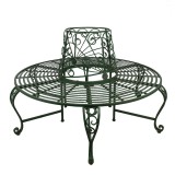Cumpara ieftin Banca gradina fier verde 152x89 cm