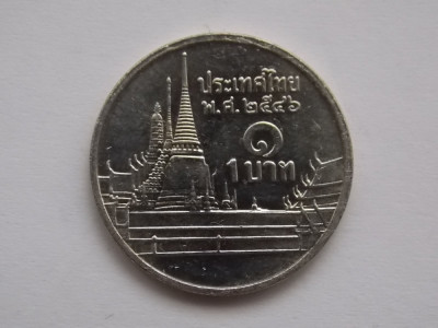 1 BAHT THAILANDA-RAMA IX foto