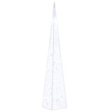 Cumpara ieftin Con de lumina cu LED decorativ, albastru, 60 cm, acril
