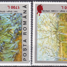 2000 Centenarul mortii lui Van Gogh 1991 supratipar LP1513 MNH 2+1Lei
