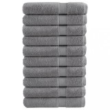 Cumpara ieftin Prosoape premium SOLUND 10 buc gri 100x200cm 600gsm