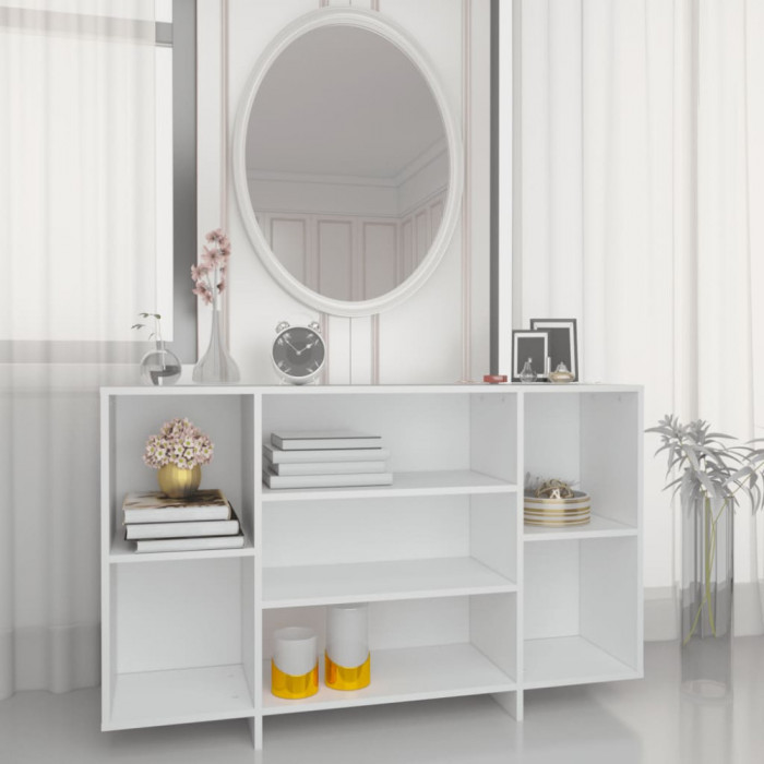 vidaXL Servantă, alb, 120x30x75 cm, PAL