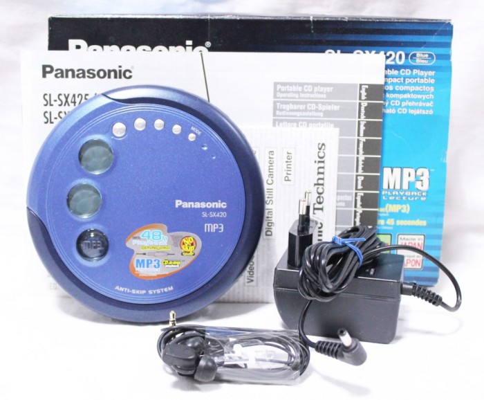 CD Player portabil Panasonic SL-SX420 Audio CD MP3 cu accesorii in cutia originala