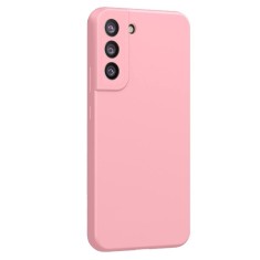 Husa compatibila cu samsung galaxy s23 plus, matte efect, camera ultra safe, htpmag, roz pal