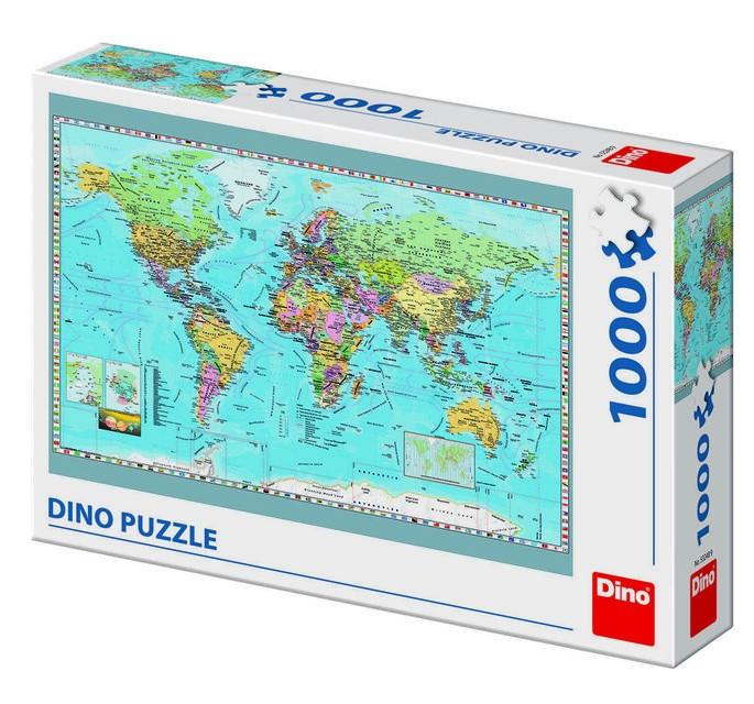 Puzzle - Harta politica a lumii (1000 piese)