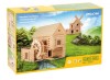 Set de constructie arhitectura, Walachia, Vario Mill, 122 piese mari din lemn