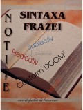 Sintaxa frazei, notite