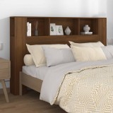Gossi dulap tablie, stejar maro, 160x18,5x104,5 cm