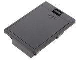 Container negru cu clapetă pentru baterii 6LF22, 6LR61 - TAKACHI