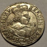 Austria Tirol 3 kreuzer 1643 Hall argint Ferdinand Karl RaR